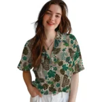 north-dakota-state-bison-hawaiian-shirt-customized-tiki-masks-warm-beige-best-selling.webp