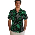 north-texas-mean-green-hawaiian-shirt-custom-neon-florals-black-best-selling.webp