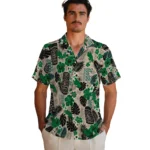 north-texas-mean-green-hawaiian-shirt-customized-tiki-masks-warm-beige-best-selling.webp