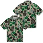 north-texas-mean-green-hawaiian-shirt-customized-tiki-masks-warm-beige-best-selling.webp