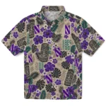 northwestern-wildcats-hawaiian-shirt-custom-tiki-masks-warm-beige-best-selling.webp