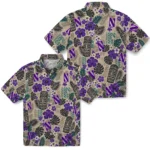 northwestern-wildcats-hawaiian-shirt-custom-tiki-masks-warm-beige-best-selling.webp