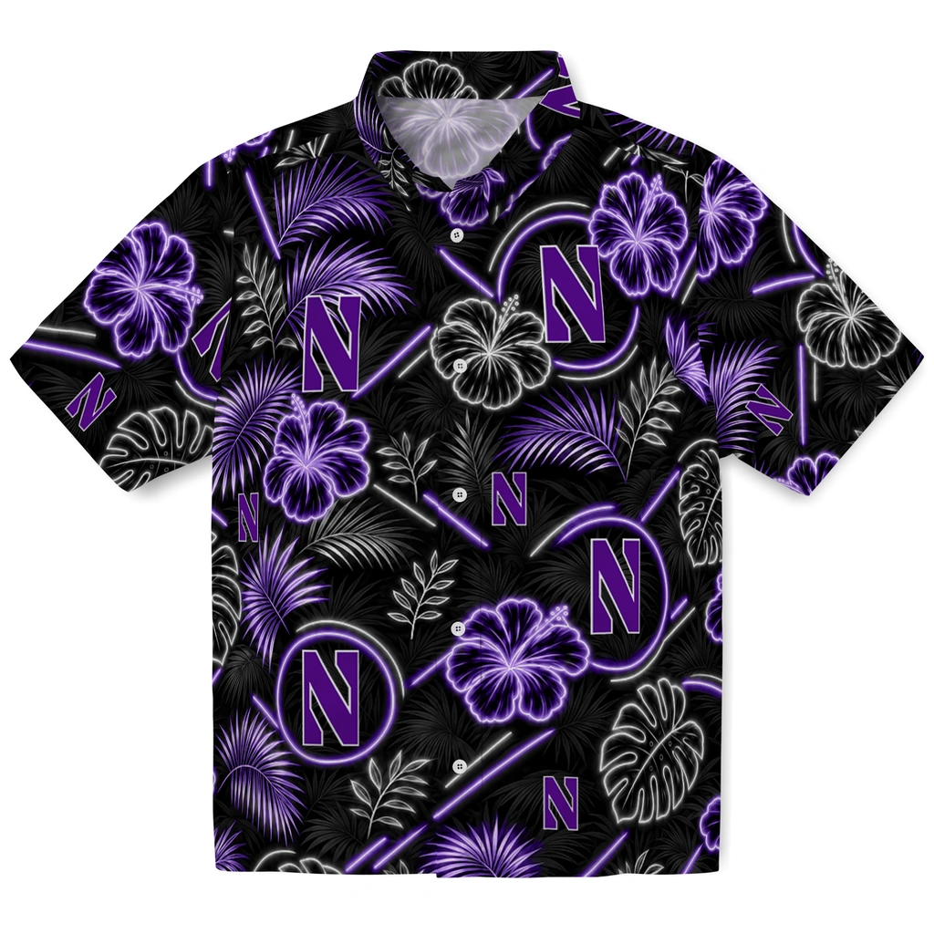 northwestern-wildcats-hawaiian-shirt-personalized-neon-florals-black-best-selling.webp northwestern wildcats hawaiian shirt personalized neon florals black best selling