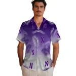 northwestern-wildcats-hawaiian-shirt-personalized-ombre-fronds-purple-best-selling.webp