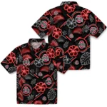 ohio-state-buckeyes-hawaiian-shirt-customized-neon-florals-black-best-selling.webp