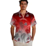 ohio-state-buckeyes-hawaiian-shirt-customized-ombre-fronds-scarlet-best-selling.webp