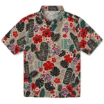 ohio-state-buckeyes-hawaiian-shirt-personalized-tiki-masks-warm-beige-best-selling.webp