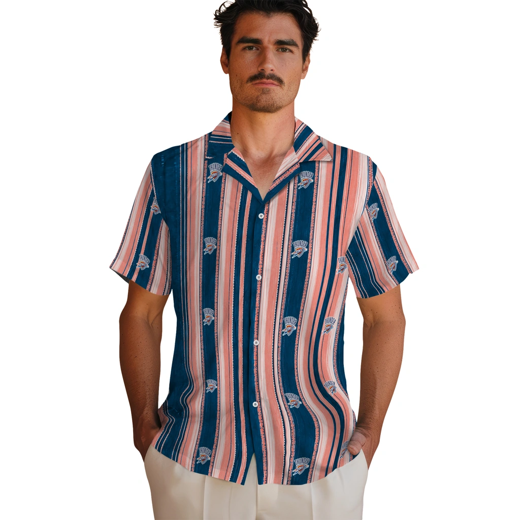 oklahoma-city-thunder-hawaiian-shirt-customized-distressed-stripes-blue-orange-fashion-forward.webp