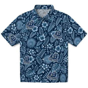 Old Dominion Monarchs Hawaiian Shirt - Crystal Foliage Blue