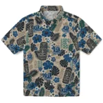 old-dominion-monarchs-hawaiian-shirt-customized-tiki-masks-warm-beige-best-selling.webp