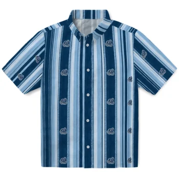 Old Dominion Monarchs Hawaiian Shirt - Distressed Stripes Blue Light Blue