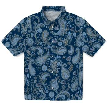 Old Dominion Monarchs Hawaiian Shirt - Paisley Print Blue