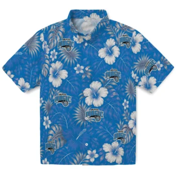 Orlando Magic Hawaiian Shirt - Hibiscus Monstera Blue