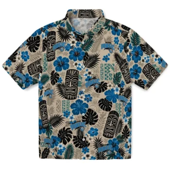 Orlando Magic Hawaiian Shirt - Tiki Masks Warm Beige