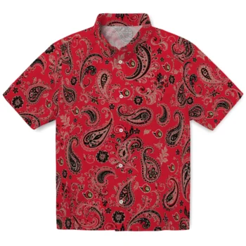 Ottawa Senators Hawaiian Shirt - Paisley Print Red