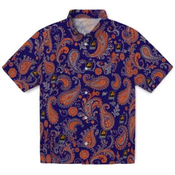 Phoenix Suns Hawaiian Shirt - Paisley Print Purple