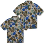 pittsburgh-panthers-hawaiian-shirt-custom-tiki-masks-warm-beige-best-selling.webp