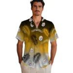 pittsburgh-steelers-hawaiian-shirt-custom-ombre-fronds-gold-best-selling.webp
