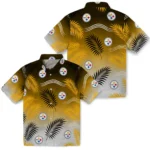pittsburgh-steelers-hawaiian-shirt-custom-ombre-fronds-gold-best-selling.webp