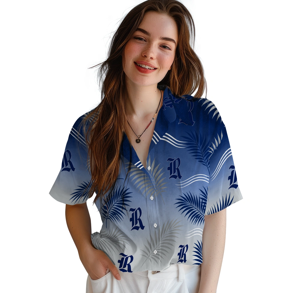 rice-owls-hawaiian-shirt-custom-ombre-fronds-navy-blue-latest-model.webp