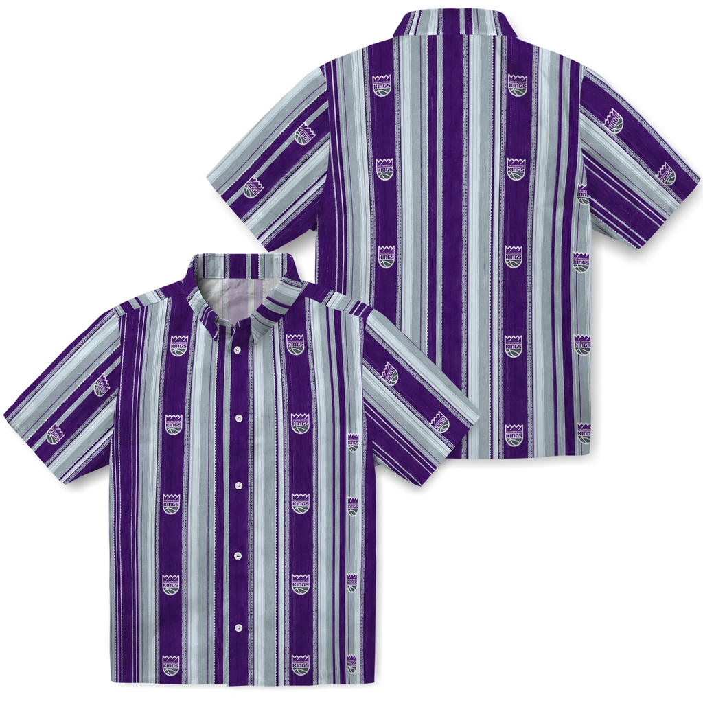 sacramento-kings-hawaiian-shirt-custom-distressed-stripes-purple-grey-high-quality.webp