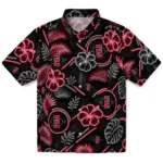 san-diego-state-aztecs-hawaiian-shirt-customized-neon-florals-black-best-selling.webp