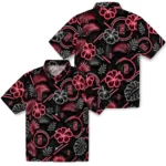 san-diego-state-aztecs-hawaiian-shirt-customized-neon-florals-black-best-selling.webp