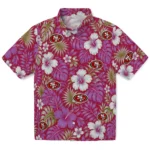 san-francisco-49ers-hawaiian-shirt-personalized-hibiscus-monstera-red-best-selling.webp