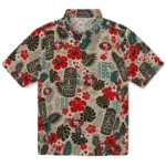 san-francisco-49ers-hawaiian-shirt-personalized-tiki-masks-warm-beige-best-selling.webp