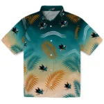 san-jose-sharks-hawaiian-shirt-personalized-ombre-fronds-teal-best-selling.webp