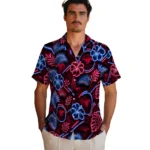 smu-mustangs-hawaiian-shirt-custom-neon-florals-black-best-selling.webp