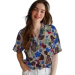 smu-mustangs-hawaiian-shirt-customized-tiki-masks-warm-beige-best-selling.webp