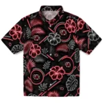 south-carolina-gamecocks-hawaiian-shirt-custom-neon-florals-black-best-selling.webp