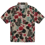 south-carolina-gamecocks-hawaiian-shirt-customized-tiki-masks-warm-beige-best-selling.webp