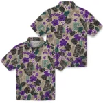tcu-horned-frogs-hawaiian-shirt-personalized-tiki-masks-warm-beige-best-selling.webp