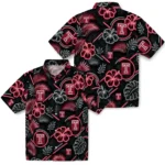 temple-owls-hawaiian-shirt-customized-neon-florals-black-best-selling.webp