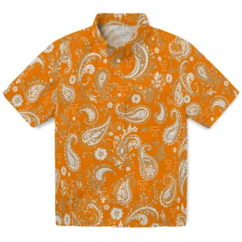 Tennessee Volunteers Hawaiian Shirt - Paisley Print Orange