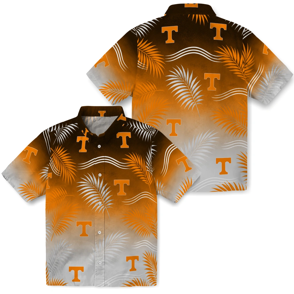 tennessee-volunteers-hawaiian-shirt-personalized-ombre-fronds-orange-high-quality.webp