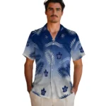 toronto-maple-leafs-hawaiian-shirt-custom-ombre-fronds-blue-best-selling.webp