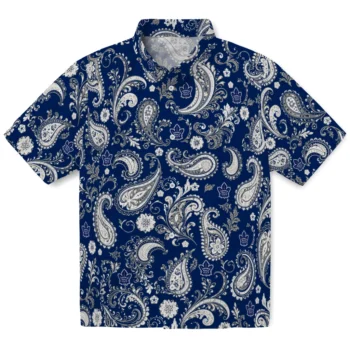 Toronto Maple Leafs Hawaiian Shirt - Paisley Print Blue