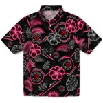 toronto-raptors-hawaiian-shirt-custom-neon-florals-black-best-selling.webp
