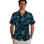 tulane-green-wave-hawaiian-shirt-customized-neon-florals-black-best-selling.webp