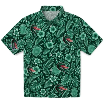 UAB Blazers Hawaiian Shirt - Crystal Foliage Green