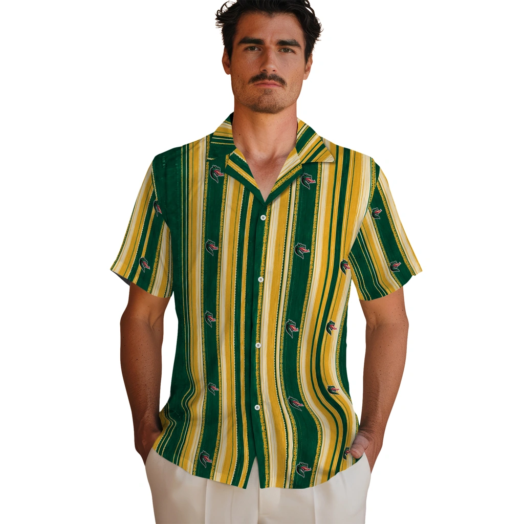 uab-blazers-hawaiian-shirt-customized-distressed-stripes-green-gold-fashion-forward.webp