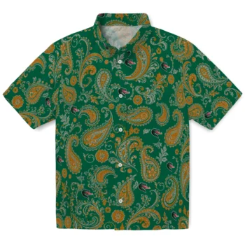 UAB Blazers Hawaiian Shirt - Paisley Print Green