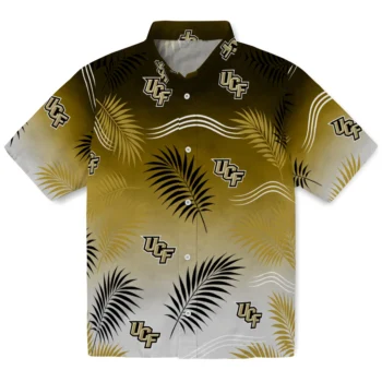 UCF Knights Hawaiian Shirt - Ombre Fronds Gold