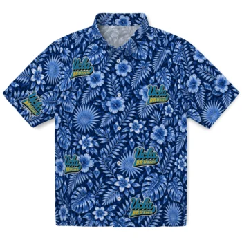 UCLA Bruins Hawaiian Shirt - Crystal Foliage Blue