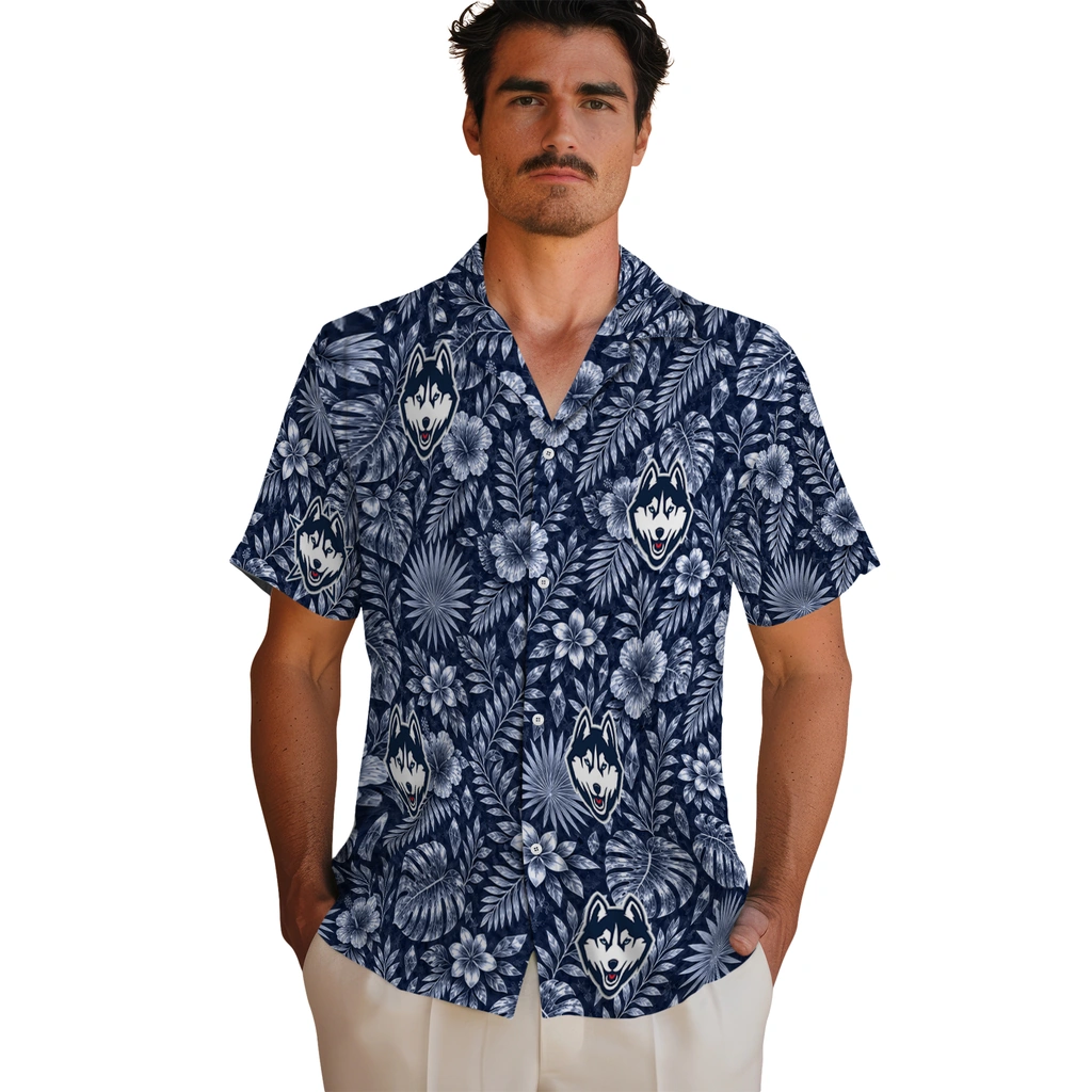 uconn-huskies-hawaiian-shirt-customized-crystal-foliage-blue-fashion-forward.webp
