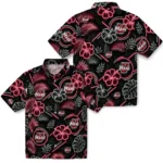 umass-minutemen-hawaiian-shirt-customized-neon-florals-black-best-selling.webp