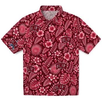UNLV Rebels Hawaiian Shirt - Crystal Foliage Red